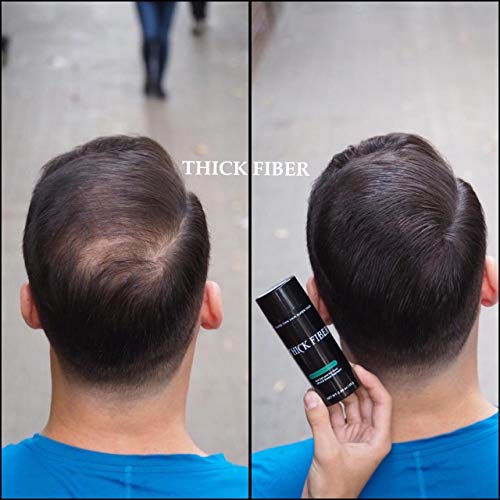 Hair Building Fibers (Black) 25gm - For Men & Women