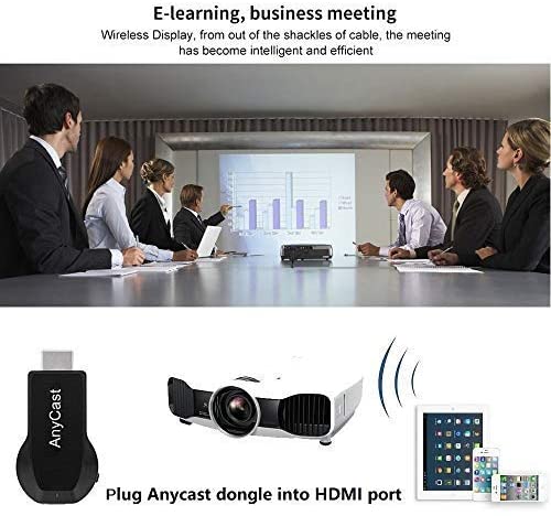 SmartSee Anycast HDMI Wireless Display Adapter WiFi 1080P Mobile Screen Mirroring Receiver Dongle
