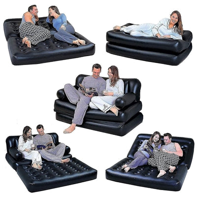5 in 1 air sofa bed with electric pump