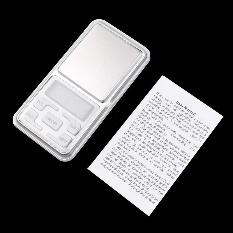 0.01g/200g Mini Digital Pocket Scales LCD Display for Diamond Weighting Gram Weight Scales