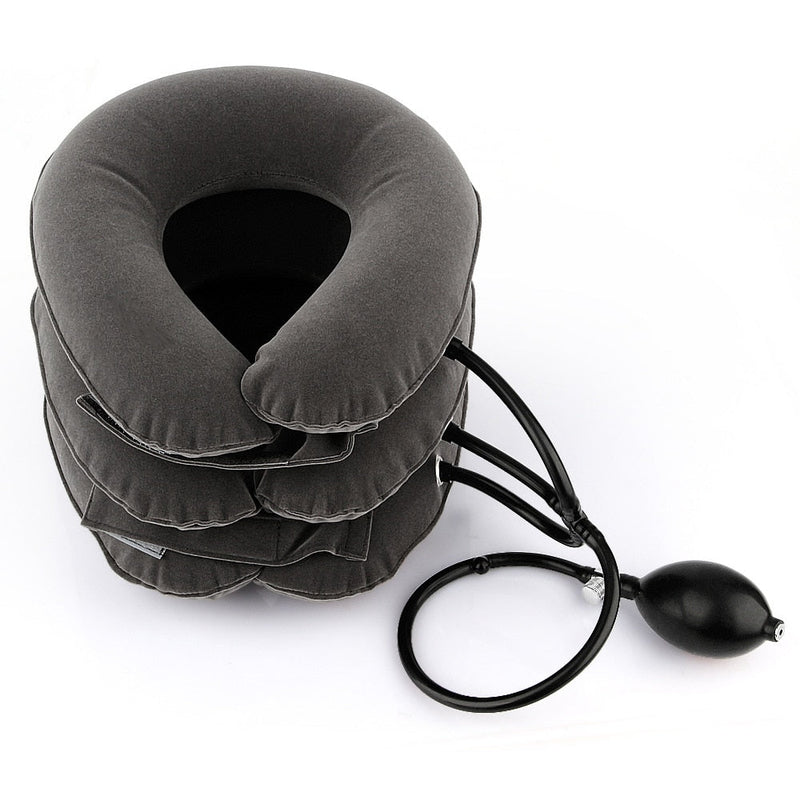 Inflatable Air Cervical Neck Traction Device Pain Stress Relief Neck Stretcher Support Cushion Tractor Support Massage Pillow